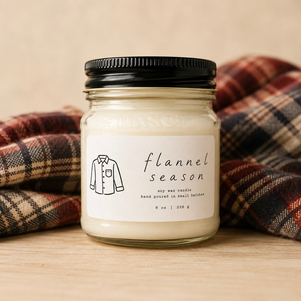 Flannel Season Soy Candle