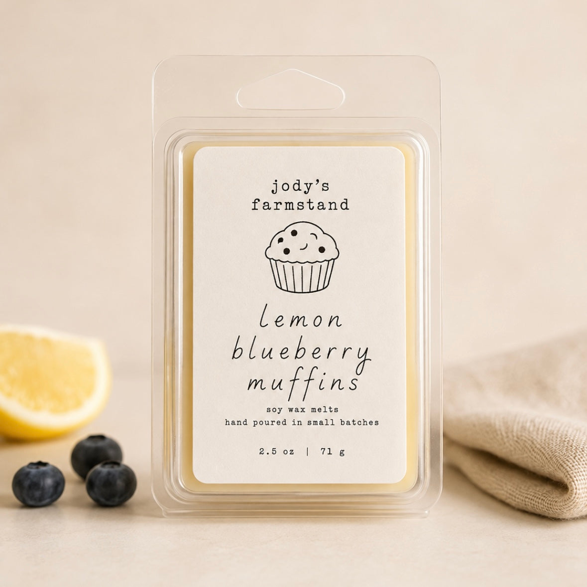 Lemon Blueberry Muffins Soy Candle