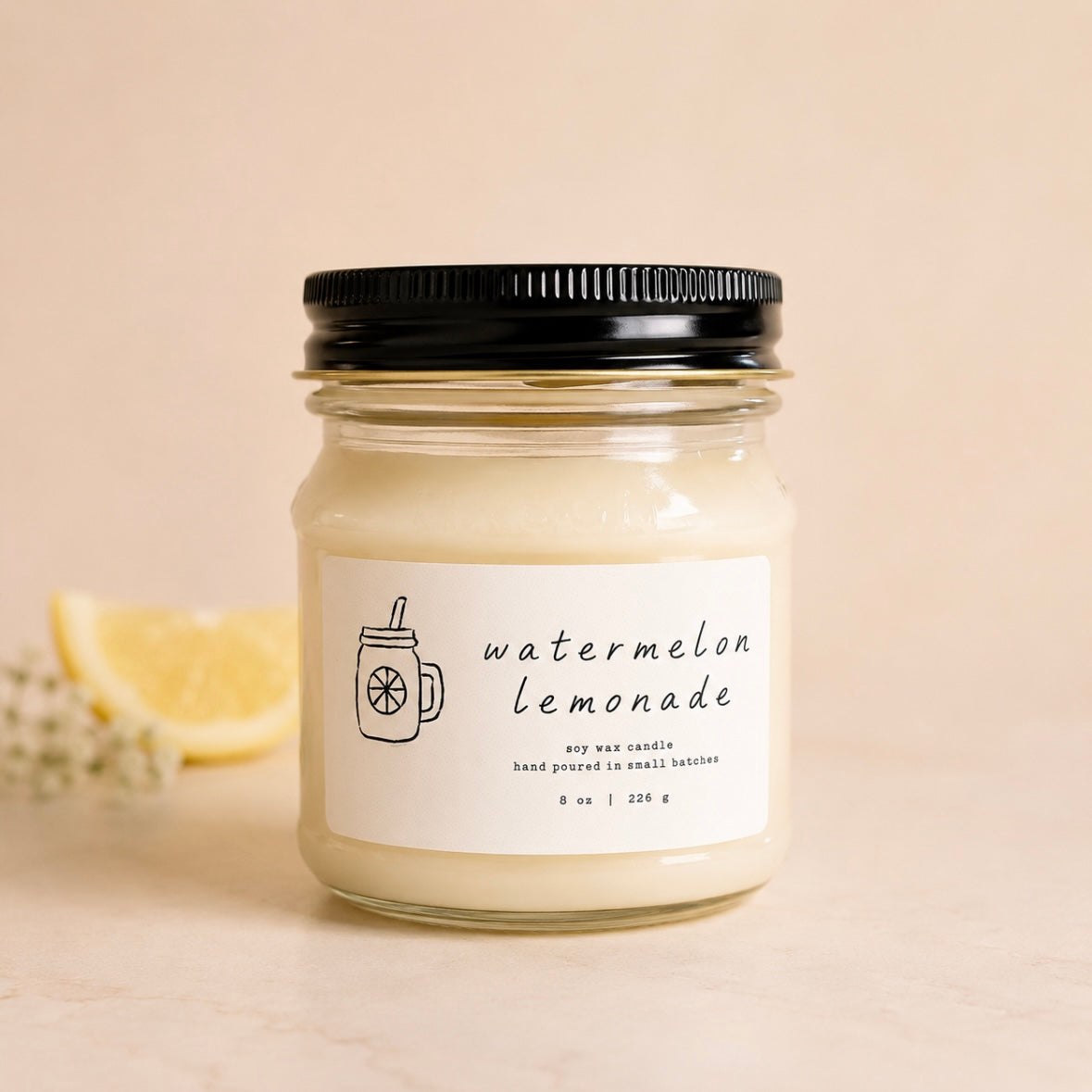 Watermelon Lemonade Soy Candle